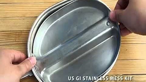 US GI Stainless Mess Kit.mp4