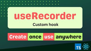 Easy way to access your camera and mic in React app | custom hook