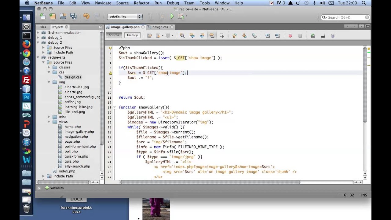 Dynamic image gallery with PHP, part 2 - YouTube