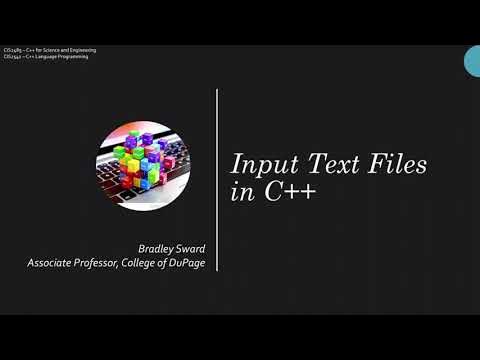 Input Text Files in C++ - Sums and Averages of Text File Data - YouTube