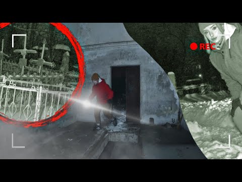 ПРОВЕЛИ НОЧЬ НА КЛАДБИЩЕ И ОСТАВИЛИ ТАМ КАМЕРЫ. ХРИПЫ И СТРАННЫЕ КАДРЫ
