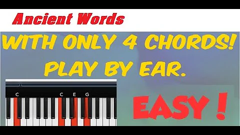 Ancient Words || Piano tutorial for Absolute Beginner