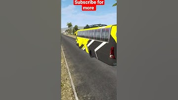 #shorts | Hino AK1J Non AC Bus Mod | BUSSID | bus hits a van | Android game | 3d graphics | bus mod
