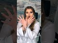 اول لوك ل حنين حسام بالفستان الابيض حاجه تحفه