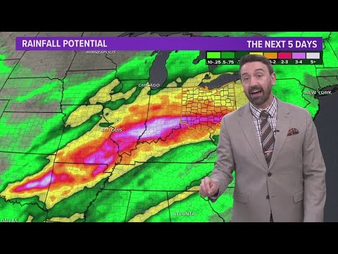 Cleveland weather forecast: Rounds of rain and rumbles on the way - YouTube