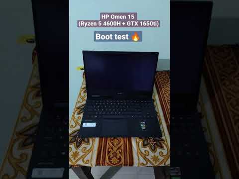 HP Omen 15 boot test! 🔥⚡ #shorts