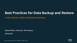 Best Practices for Data Backup and Restore in the Cloud for Small and Medium Businesses