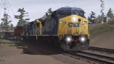 Trainz Simulator 3 CSX Q127 With BNSF H2 ES44AC Trailing