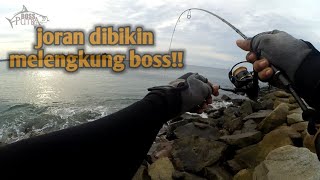 Ultralight game fishing || Casting Pinggiran Pelabuhan Arun Lhokseumawe