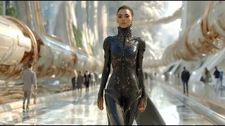 The White & Gold Future City 2700🌌 Calm Sci-Fi Music for Deep Relaxation & Focus (4K)