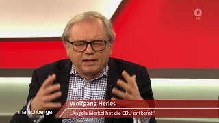 Frau Merkel hat nur Unheil angerichtet! ZDF Journalist Wolfgang Herles bei Maischberger 14.02.2018