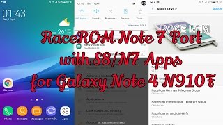 RaceROM Note 7 Port v1 with S8/N7 Apps for Galaxy Note 4 N910F #Note4Roms screenshot 1