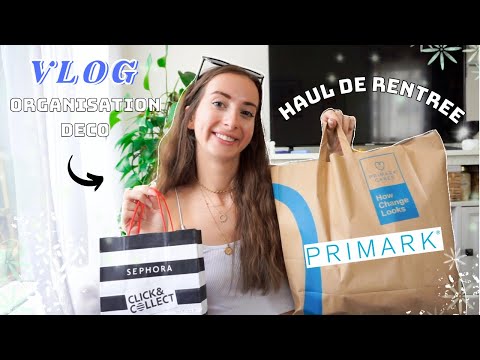 VLOG DE RENTREE : haul primark, déco automnale, organisation