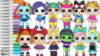 LOL Surprise Makeover Coloring Book Compilation Disney Princess Shopkins Monster High My Little Pony