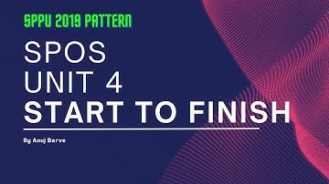 SPOS Unit 4: Operating System | SPPU | Anuj Barve