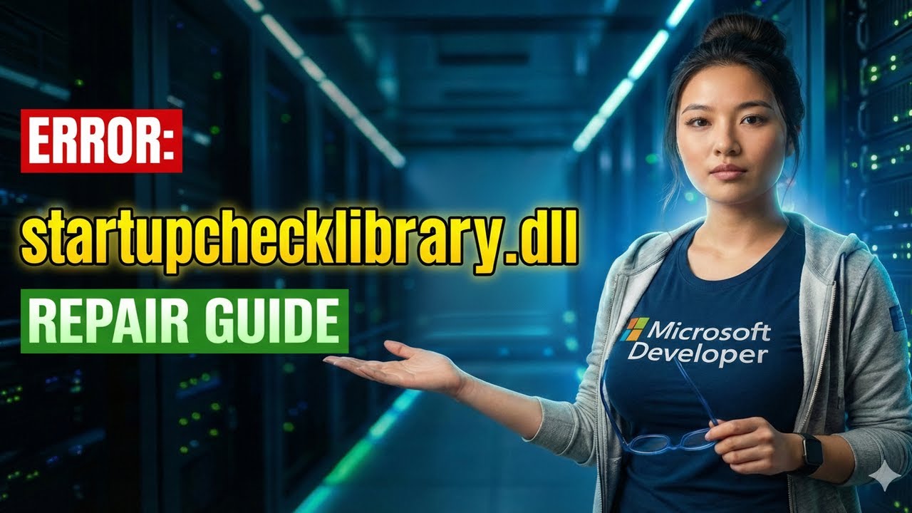 Startupchecklibrary.dll Missing? Here's the Solution.