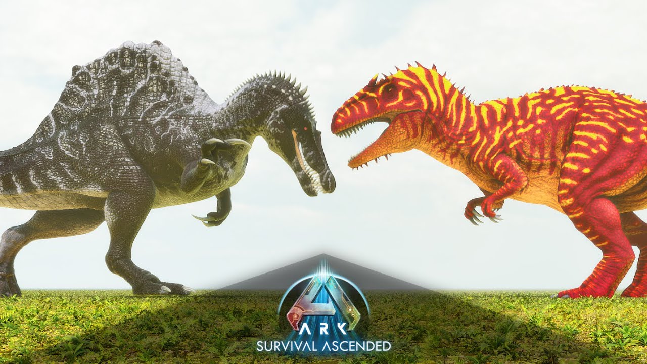 WAK SPINOSAURUS vs GIGA/CARCHA and ALPHAS | Ark Ascended Battle [Ep.83]