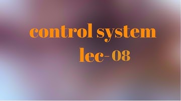 lec-08 time response analysis of control system