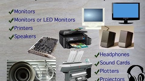 Computer Peripherals || Output Devices || TechJagjeet