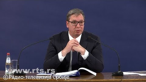 Obraćanje predsednika Aleksandra Vučića nakon završenih konsultacija o kandidatu za premijera