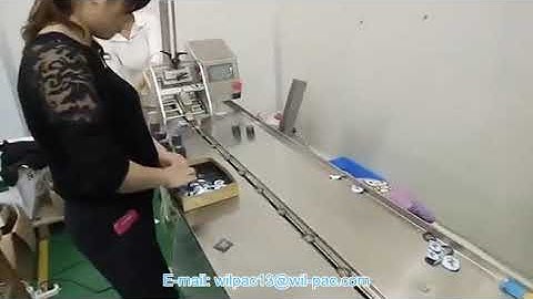 Horizontal flow pack machine operation video from Wilpac