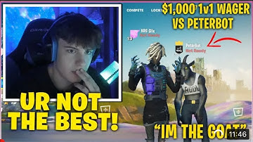 Clix does 1,000,000 wager  with Peterbot (toxic)