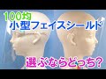 100均 小型フェイスシールド 選ぶならどっち？ メガネ式/可動式