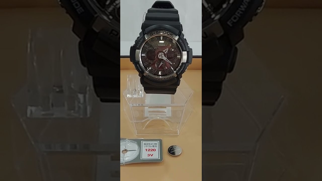 カシオGショックGA200時間合わせ 電池交換対応#Shorts - YouTube
