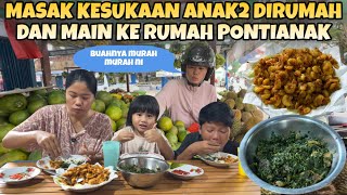 MASAK DAUN SINGKONG HALUS + UDANG GORENG KRISPY KESUKAAN ANAK2 DIRUMAH LANJUT KE RUMAH PONTAIANK
