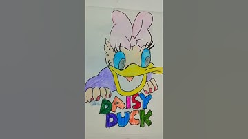 daisy duck ll the art world ll #shortvideo #drawing #shortlife #ytshorts #shortvideo