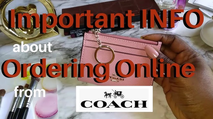 Coach Crossgrain Confetti Pink Chain Card Case Skinny ID Wallet 76539 –  Design Her Boutique