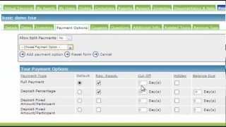 Customize payment options using online reservation system for shopping cart and tour office screenshot 4