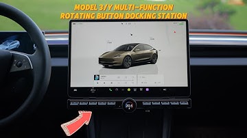 NEW Model 3/Y/Highland Multi-Function Rotating Button Docking Station | Installation Tutorial #tesla