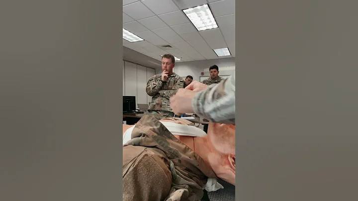 Relieving tension pneumothorax with a needle decompression thoracostomy #SFAB #Military #shorts