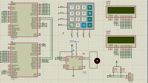 Embedded Systems - Full Security System - (AVR ATmega16) - Proteus