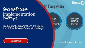 SuccessFactors - SHARP Implementation Packages