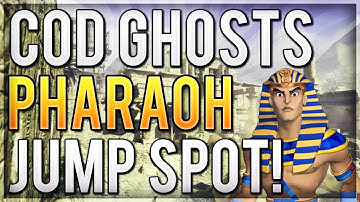 COD Ghosts Pharaoh Jump Spot! Easy Pharaoh Strafe Jump Glitch Online!