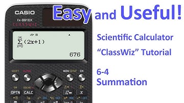 ClassWiz Calculator Tutorial - Algebra2 6-4 Summation