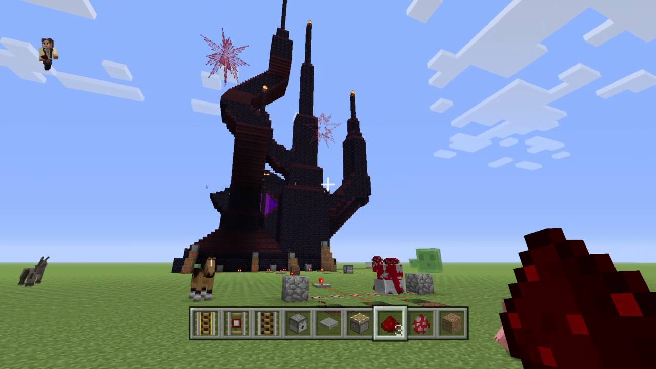 Minecraft: evil nether wizards tower - YouTube.