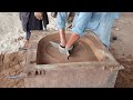Iron Casting | Making A Wheat Grinder Machine With CO2 Silica Mold