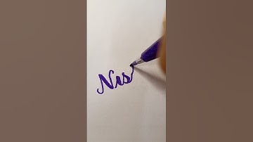 Writing name "nisha" (on request) I hope you like it #handwriting #shorts