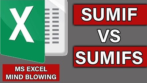 Sumif VS Sumifs Function in MS Excel ~ SUMIF in Hindi Urdu