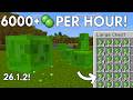 🔥 NEW UPDATED Minecraft Java 1.21.6 Slime Farm Tutorial 😱 6000+ Slime Balls Per Hour!#minecraft