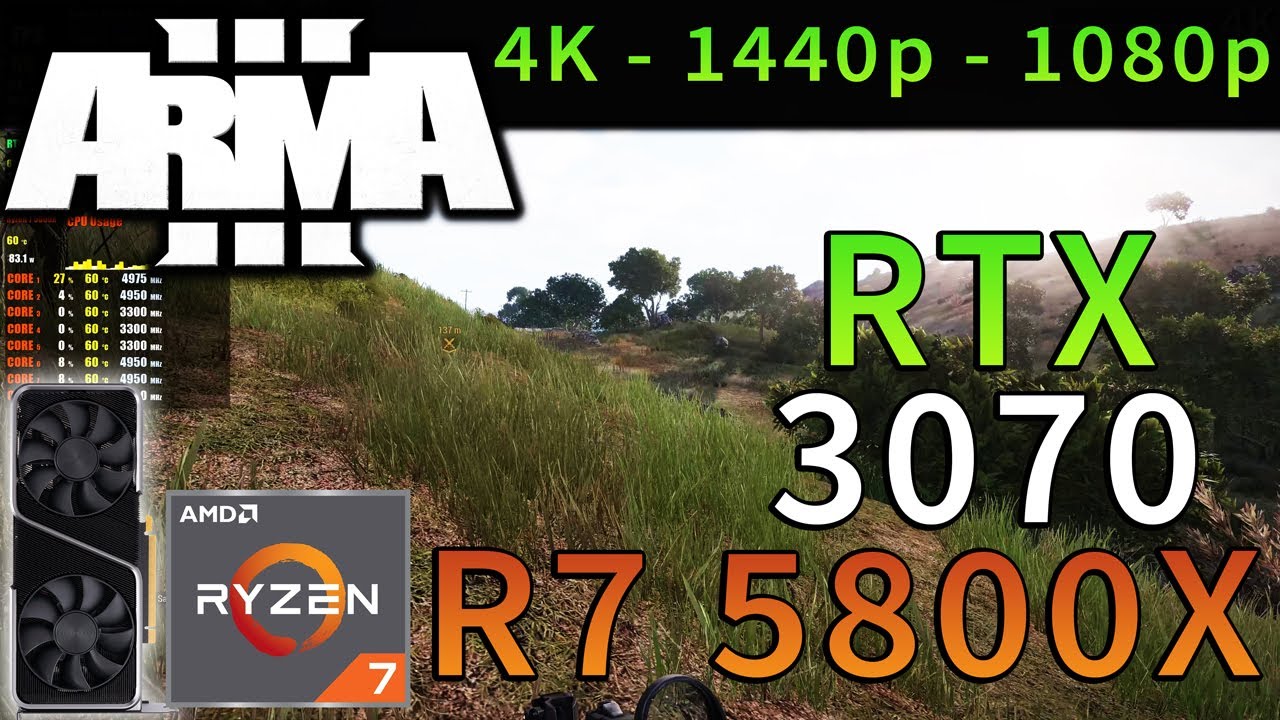 ArmA 3 | RTX 3070 | Ryzen 7 5800X | 4K - 1440p - 1080p | Ultra Settings -  YouTube