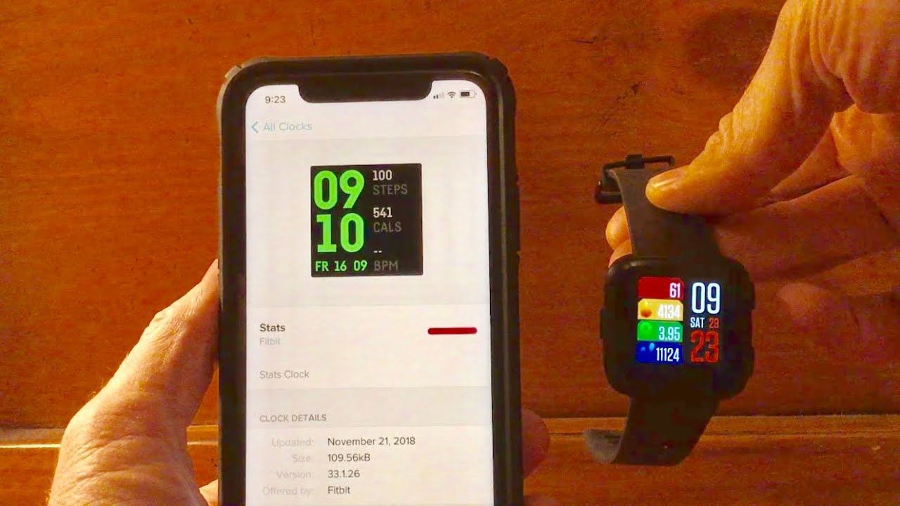 how to change fitbit versa 2 clock face