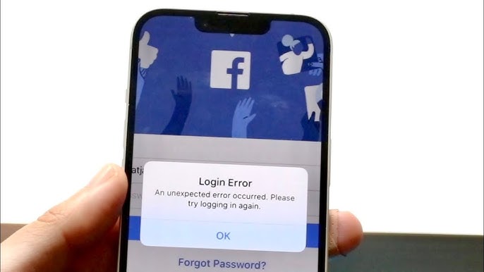 Login error on Facebook app - Apple Community