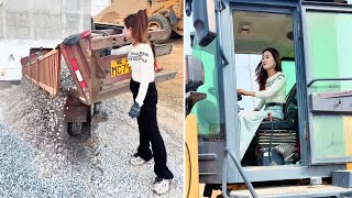 Female Truck Driver Xia Runs The Show At Construction Site