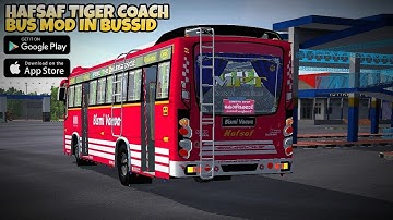HAFSAF Tiger Coach Bus Mod In Bus Simulator Indonesia - Bussid Bus Mod - Bussid Car Mod - Bussid