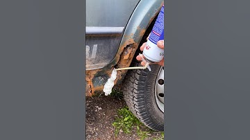 Fixing Rust the Quick Way: Foam, Filler, Done! 🔧🚙