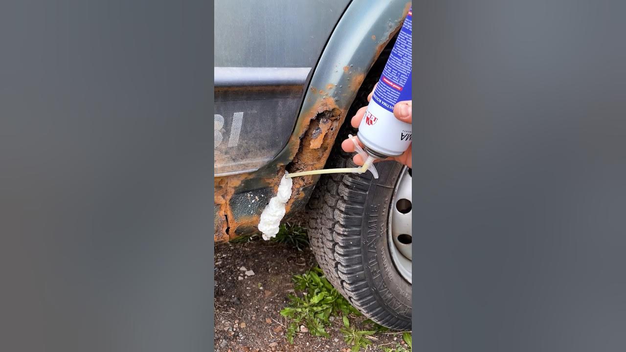 Fixing Rust the Quick Way: Foam, Filler, Done! π§π Fixing Rust the Quick Way: Foam, Filler, Done! π§π